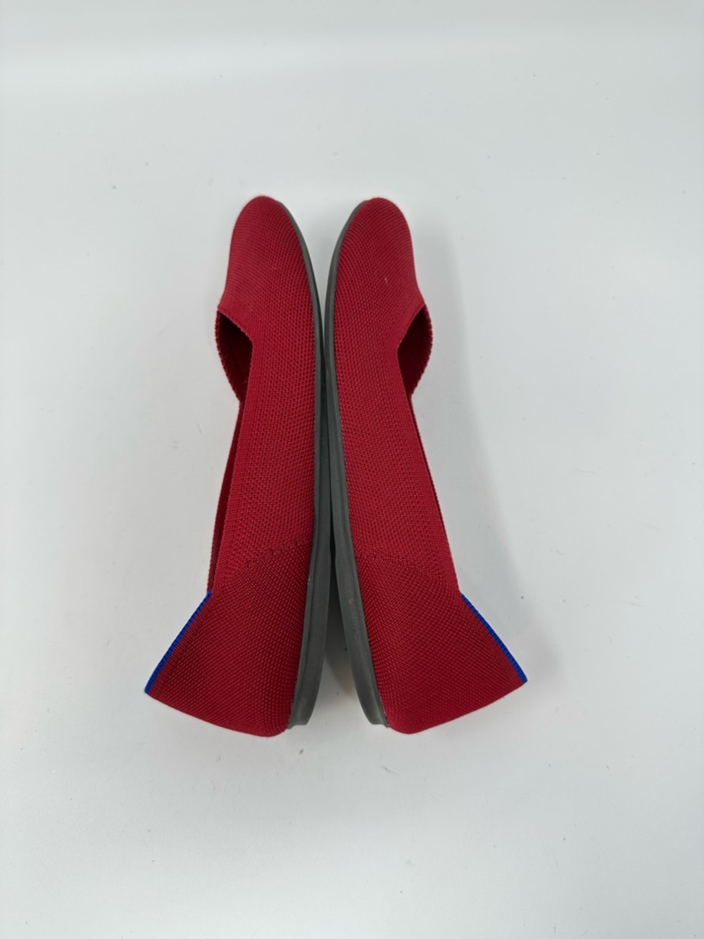 Rothy's The Flat Red Round Toe Slip-On Ballet Flat Size 9 - Picture 4 of 15